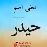 معنى اسم حيدر