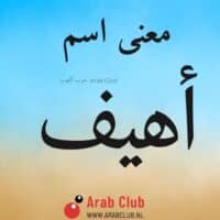 معنى اسم أهيف