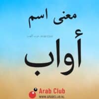 معنى اسم أواب