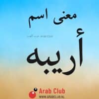 معنى اسم أريبه