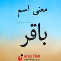 معنى اسم باقر