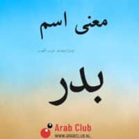 معنى اسم بدر