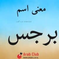 معنى اسم برجس