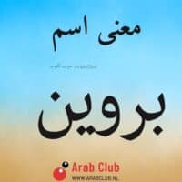 معنى اسم بروين