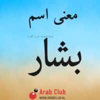 معنى اسم بشار