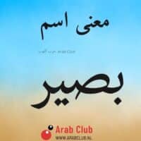 معنى اسم بصير