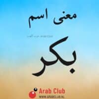 معنى اسم بكر