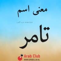معنى اسم تامر