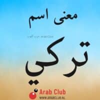 معنى اسم تركي