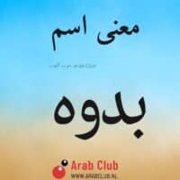 معنى اسم بدوه