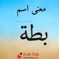 معنى اسم بطه