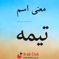 معنى اسم تيمه