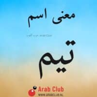 معنى اسم تيم معاني الاسماء