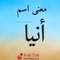 معنى اسم انيا معاني الاسماء