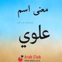 معنى اسم علوي