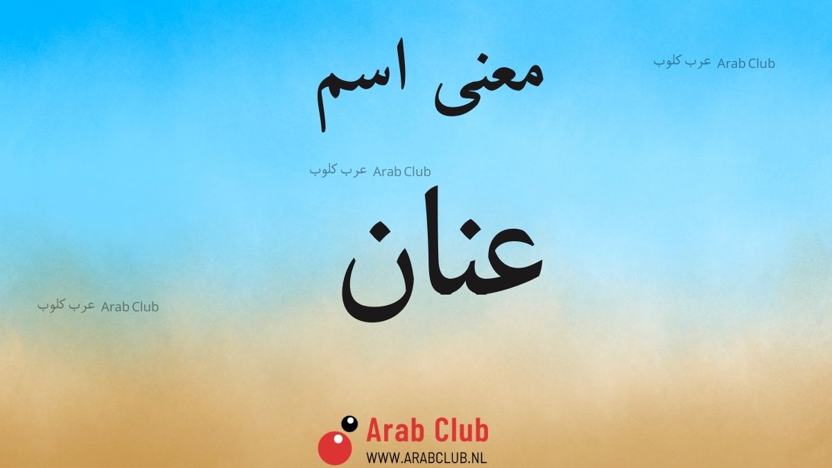 معنى اسم عنان