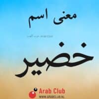 معنى اسم خضير