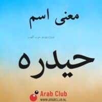 معنى اسم حيدره