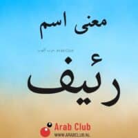 معنى اسم رئيف