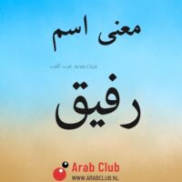 معنى اسم رفيق