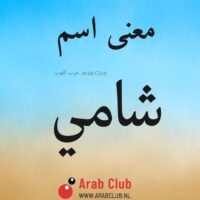 معنى اسم شامي