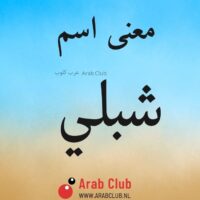 معنى اسم شبلي