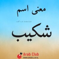 معنى اسم شكيب