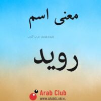 معنى اسم رويد