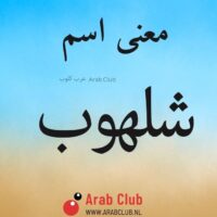 معنى اسم شلهوب