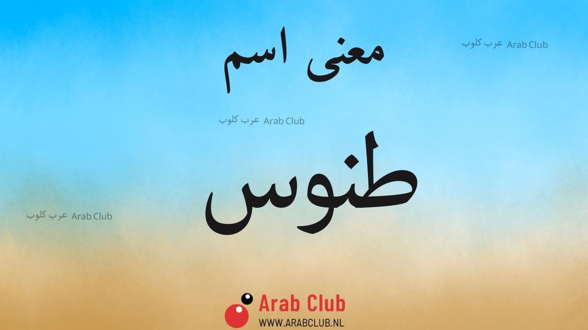 معنى اسم طنوس