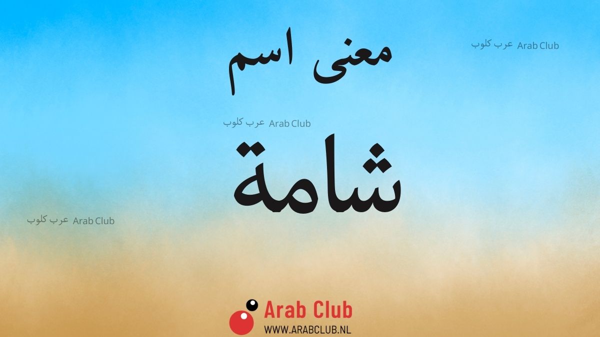 معنى اسم شامة